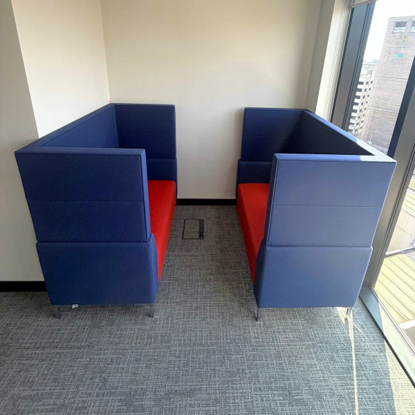 Blue and Orange Booth 02