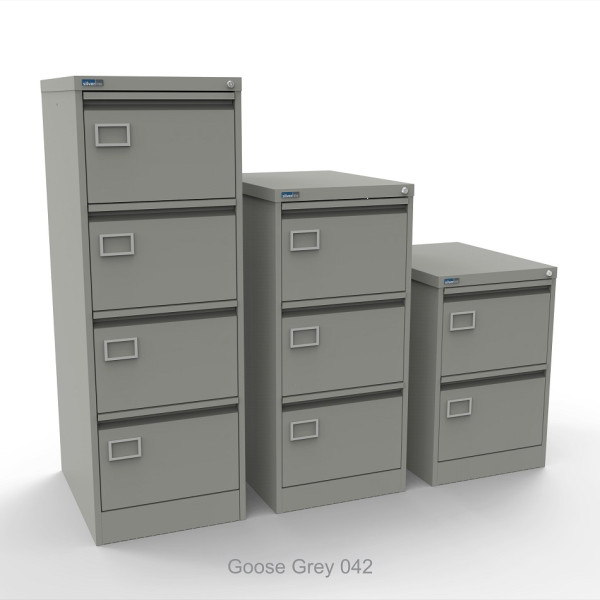 Executive Filing Cabinets Goose Grey 042