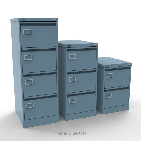 Executive Filing Cabinets Pastel Blue 644