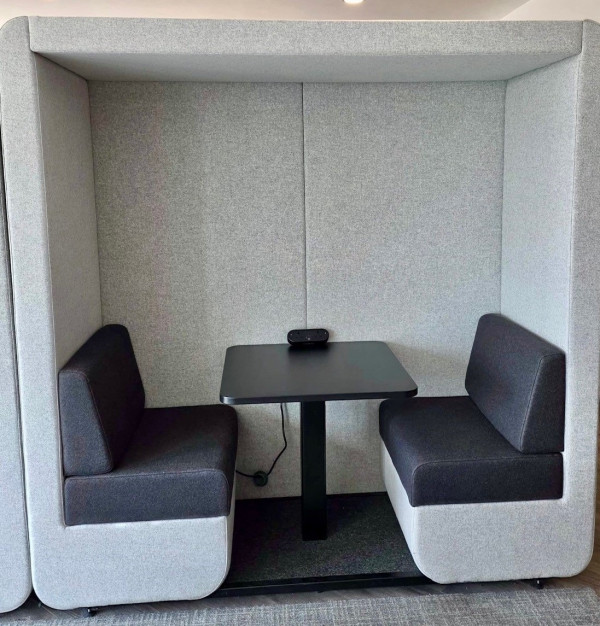 Grey Two Person Booth