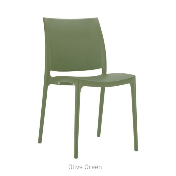 Maya Side Chair Olive Green
