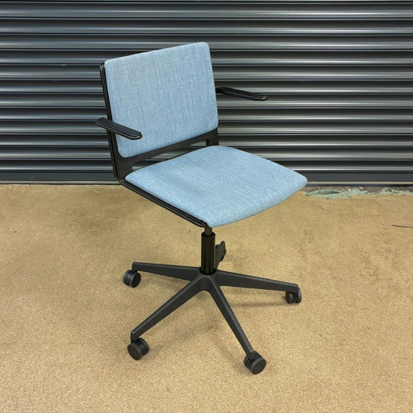 blue swivel chairs