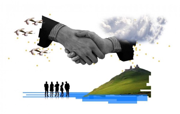 handshake agreement concept compromise 